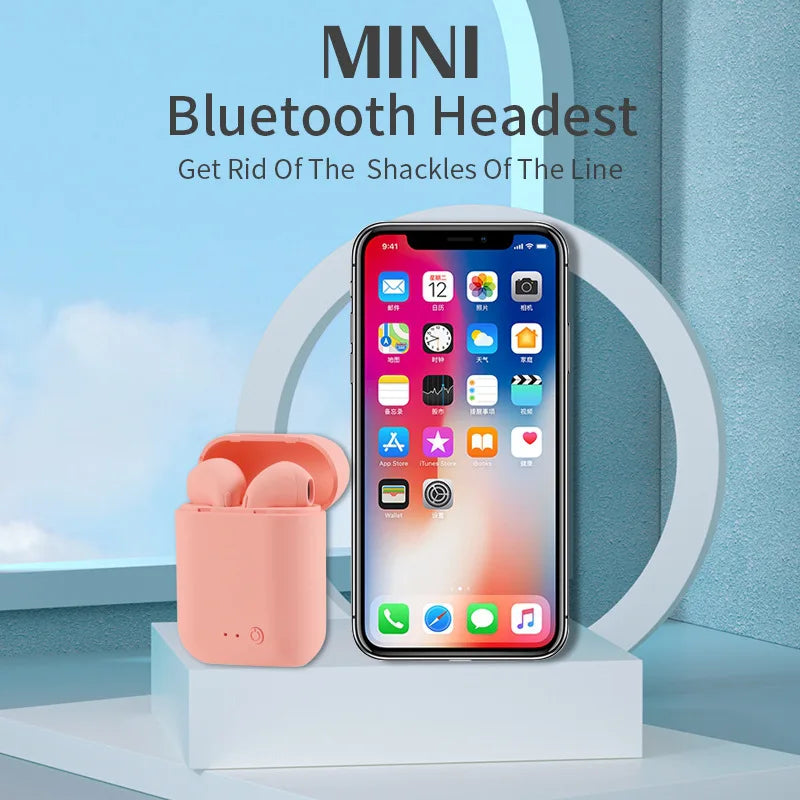 Disney-auriculares inalámbricos Stitzer TWS i7 Mini 2, cascos con Bluetooth 5,0, micrófono, estuche de carga, manos libres, novedad-MovilExpressShop