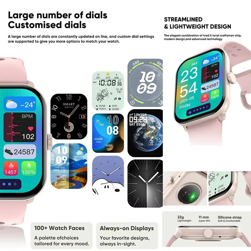 2025 nuevo para Xiaomi Watch 5 hombres mujeres HD AMOLED pantalla de visualización ritmo cardíaco Bluetooth llamada GPS pista impermeable deportes reloj inteligente