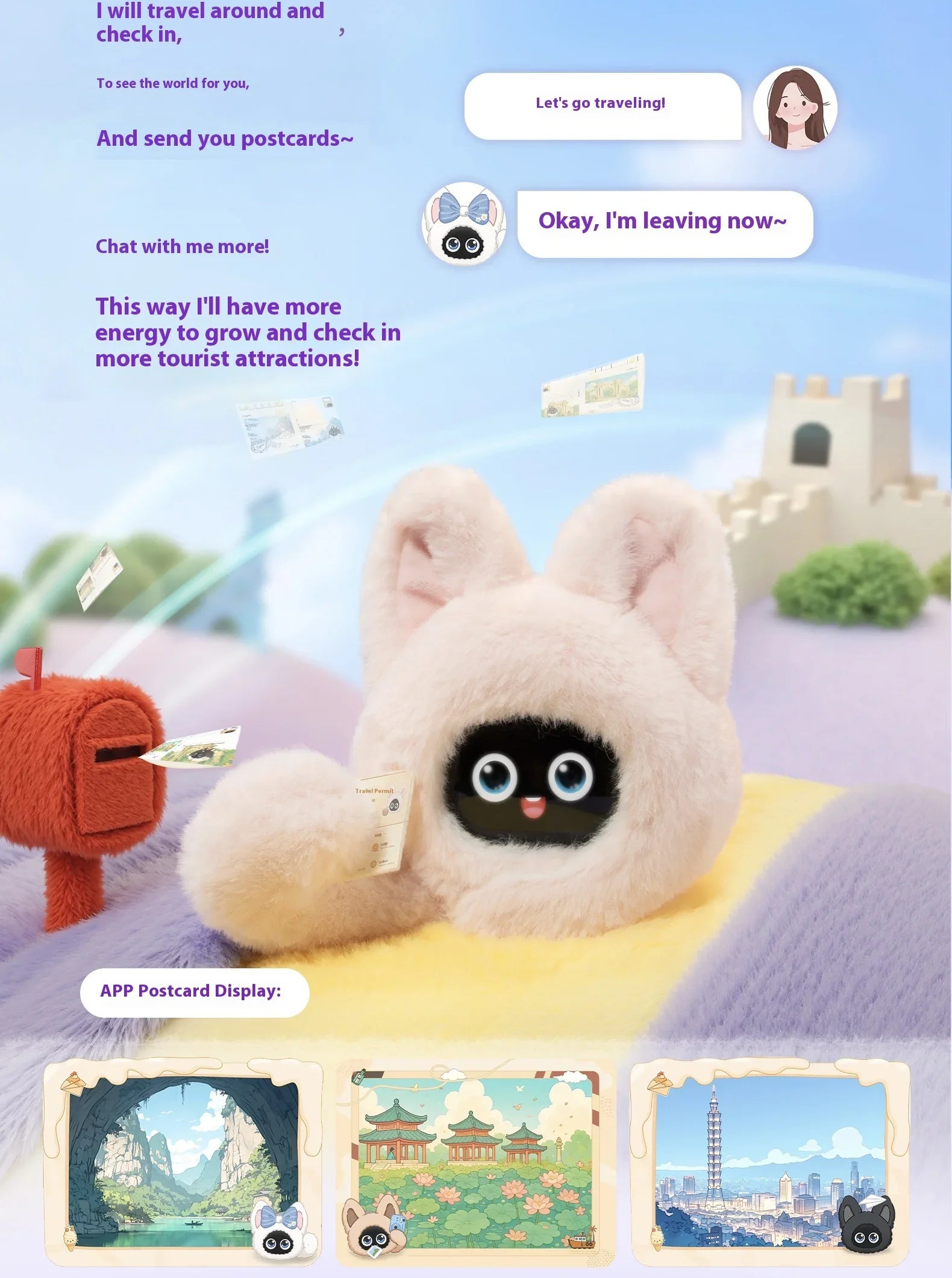 MUU IA compañero Robot interacción emocional juguetes de peluche Robot conversación remota memoria a largo plazo Robot de dibujos animados regalos para niños