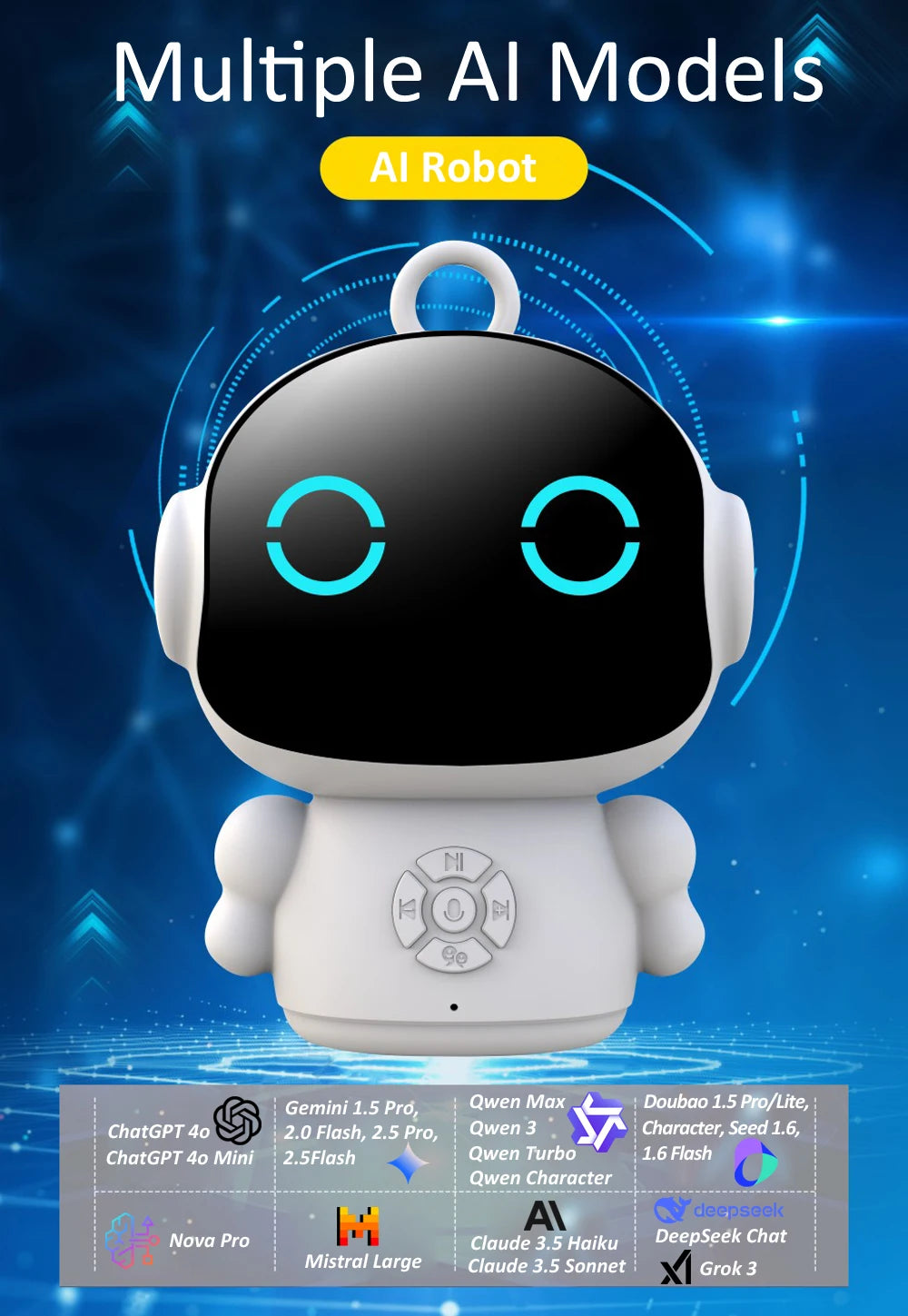 Robot inteligente Tuya IA, WiFi, juguetes de educación temprana para niños, reconocimiento de voz y máquina de aprendizaje educativo interactiva por voz