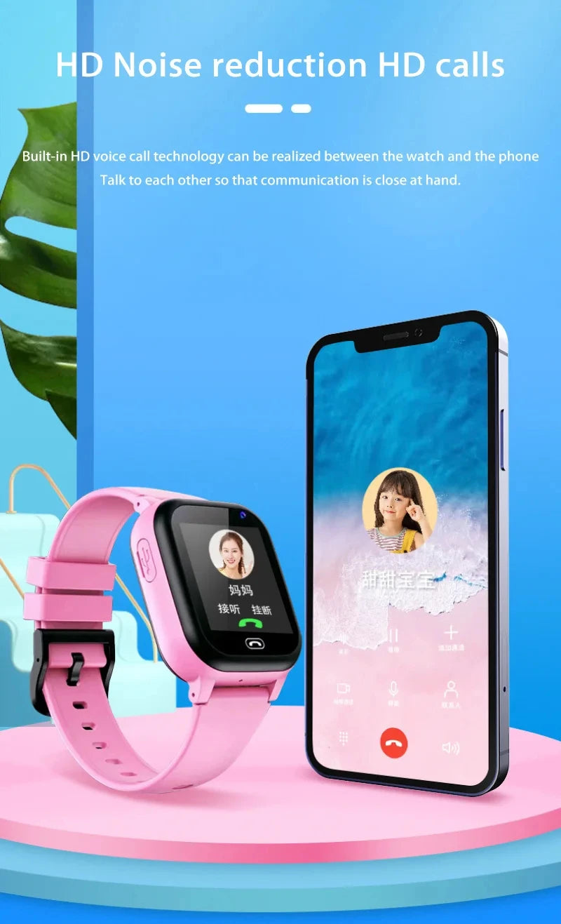 Xiaomi niños reloj inteligente 4G SOS ubicación GPS tarjeta Sim llamada niño reloj inteligente cámara impermeable niños niña regalo para Ios Android caliente