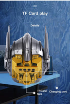 Altavoz inalámbrico con Bluetooth, dispositivo multifuncional para exteriores, transformador Optimus Prime, tarjeta TF, Radio FM, Subwoofer, regalo para ordenador