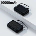 Banco de energía Solar con luz led-MovilExpressShop