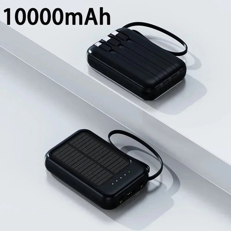 Banco de energía Solar con luz led-MovilExpressShop