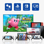 Controlador de juego de estiramiento para teléfono móvil D9, inalámbrico, Bluetooth, PC, tableta para Switch/PS3/PS4, controlador somatosensorial de doble salón-MovilExpressShop