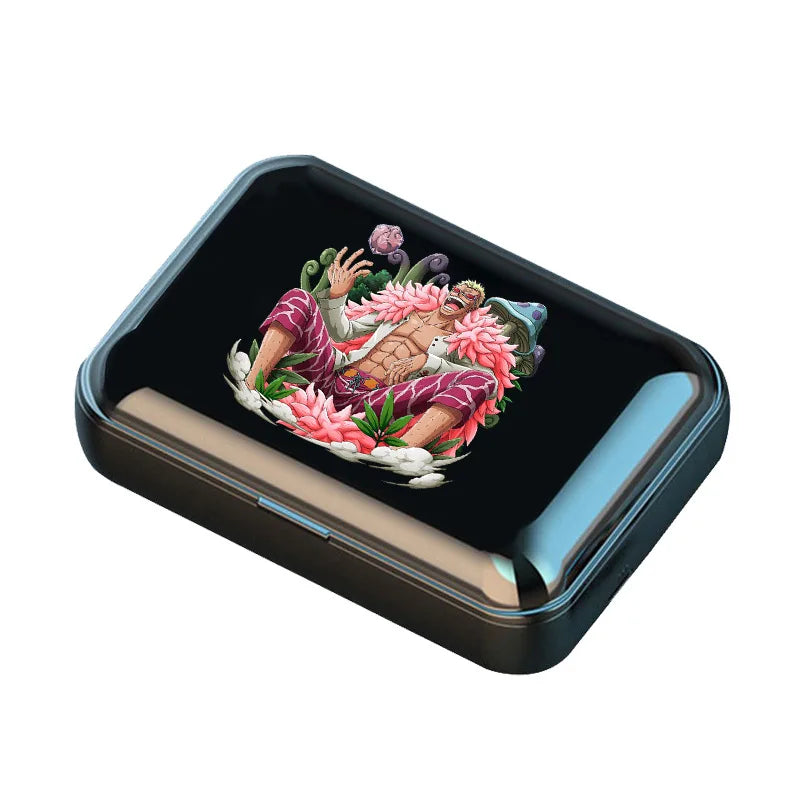 Auriculares Bluetooth de una pieza estilo deportivo portátiles de largo alcance HD Cartoon Monkey D. Luffy auriculares para juegos