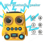 Buho Altavoz Bluetooth inalámbrico TK-200, minialtavoces portátiles impermeables IP65, compatible con tarjeta de memoria, estéreo HiFi, altavoces de graves pesados-MovilExpressShop