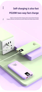 Batería de carga súper rápida Xiaomi 120W 200000 Banco de energía mAh 100000 Pantalla digital cuadrada portátil liviana de alta capacidad mAh-MovilExpressShop