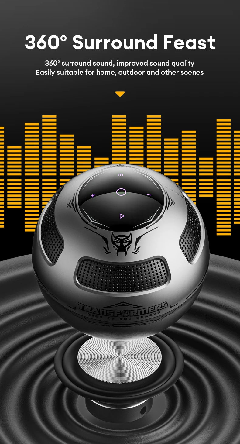 TRANSFORMERS TF-Y17 Altavoz portátil Altavoz Bluetooth inalámbrico de larga resistencia Sonido estéreo Caja de sonido multifuncional-MovilExpressShop