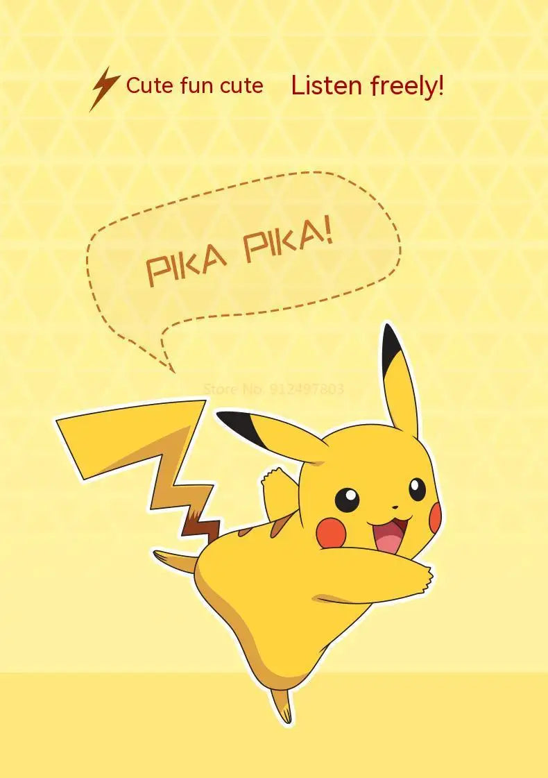 Pokemon Pikachu auriculares inalámbricos Bluetooth 5,0 auriculares Control táctil micrófono regalos universales deporte reducción de ruido-MovilExpressShop