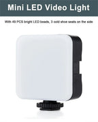 Kit de blogging para teléfono inteligente AY49, con trípode, soporte para teléfono, Mini micrófono, luz de relleno LED, arrancador para TikTok, transmisión en vivo, vídeo, YouTub-MovilExpressShop