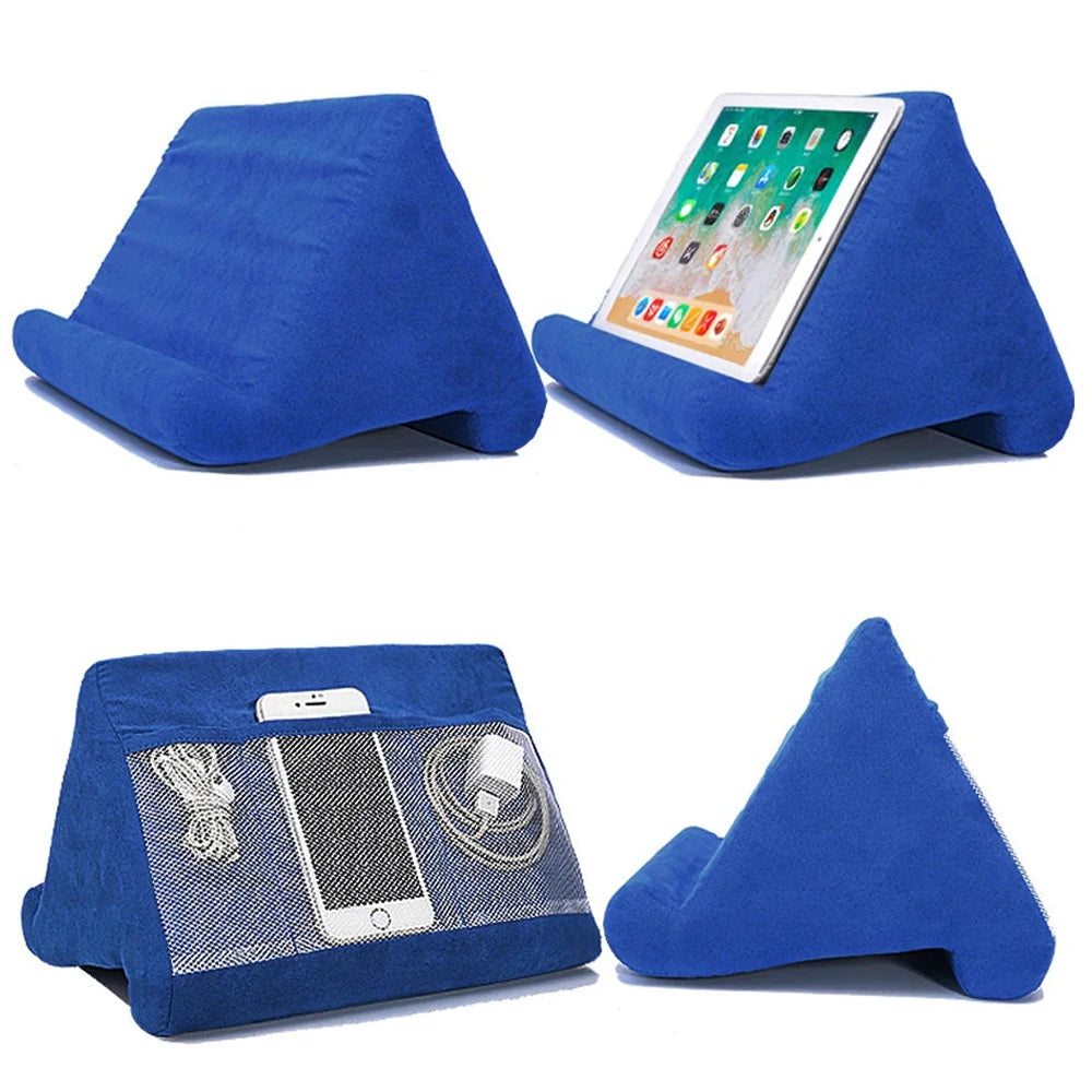 Soporte para tableta con almohada de esponja para IPad, Samsung, Huawei, Xiaomi, soporte para tableta, soporte para teléfono móvil, almohada, soporte de lectura multiángulo