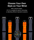 Nuevo reloj inteligente AMOLED con reproductor de vídeo con memoria de 4GB con GPS, mapas sin conexión, reloj inteligente deportivo militar para hombres, pulsera impermeable para nadar de 30m