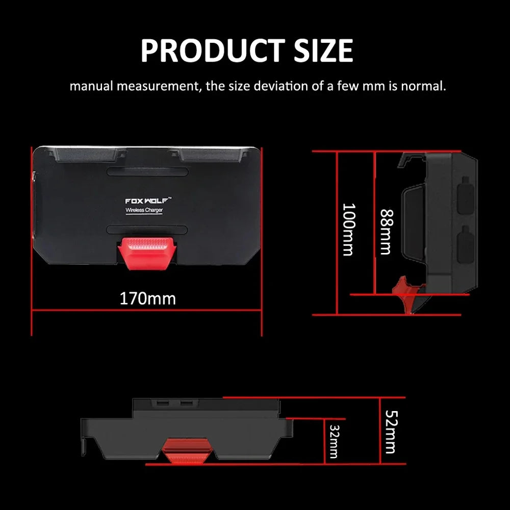 Accesorios para motocicleta, soporte para teléfono, cargador inalámbrico USB de carga rápida para BMW R1300GS R1300 GS R 1300 GS r1300gs, nuevo