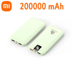 Batería de carga súper rápida Xiaomi 120W 200000 Banco de energía mAh 100000 Pantalla digital cuadrada portátil liviana de alta capacidad mAh-MovilExpressShop