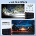 Banco de energía Solar con manivela, 20000mAh, inalámbrico magnético, 22,5 W, carga rápida, con luz para iWatch, iPhone 16, Samsung-MovilExpressShop