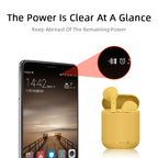 Disney TWS i7 Mini 2 auriculares inalámbricos Bluetooth 5,0 auriculares mate Macaron auriculares manos libres con micrófono caja de carga auriculares-MovilExpressShop