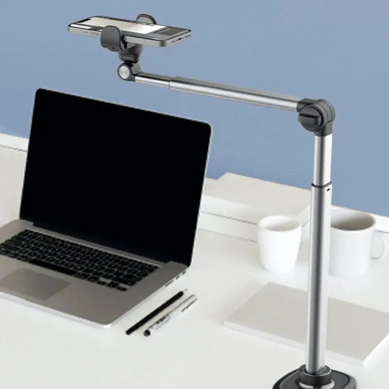 Soporte de escritorio de aluminio giratorio de 360 grados para fotografía Blogging en línea, trípode superior para teléfono-MovilExpressShop