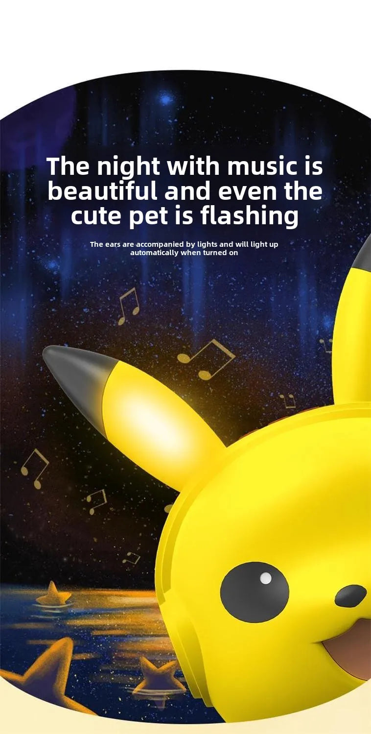 Pikachu Altavoz Bluetooth inalámbrico Altavoz pequeño portátil Subwoofer pesado Mini Bluetooth bajo Subwoofer regalos-MovilExpressShop