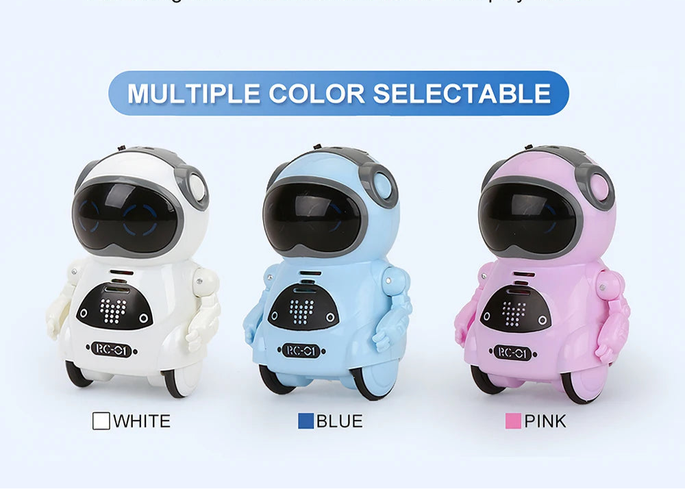 Xiaobao-Mini Robot inteligente multifuncional eléctrico para niños, bolsa de bolsillo, rompecabezas, historia interactiva, voz