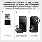 HTC NE19 auriculares Bluetooth IA OWS auriculares inalámbricos deportivos con micrófono potentes graves IA traductor auriculares impermeables de larga duración-MovilExpressShop