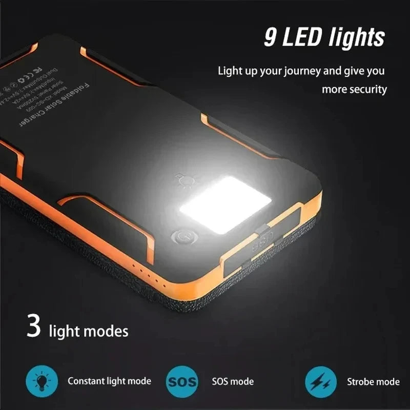 Xiaomi Solar Power Bank 20000mAh con 4 paneles solares cargador inalámbrico Powerbank para iPhone 15 Huawei Xiaomi Samsung Poverbank caliente-MovilExpressShop