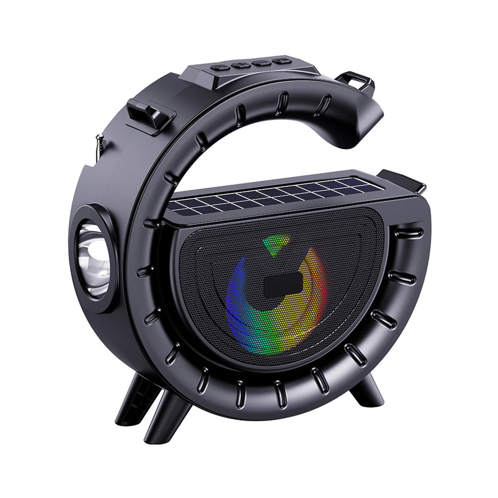 Altavoz Bluetooth portátil para exteriores, linterna G grande, reproductor Solar, tarjeta inalámbrica, lámpara musical para el hogar, herramientas para fiestas-MovilExpressShop