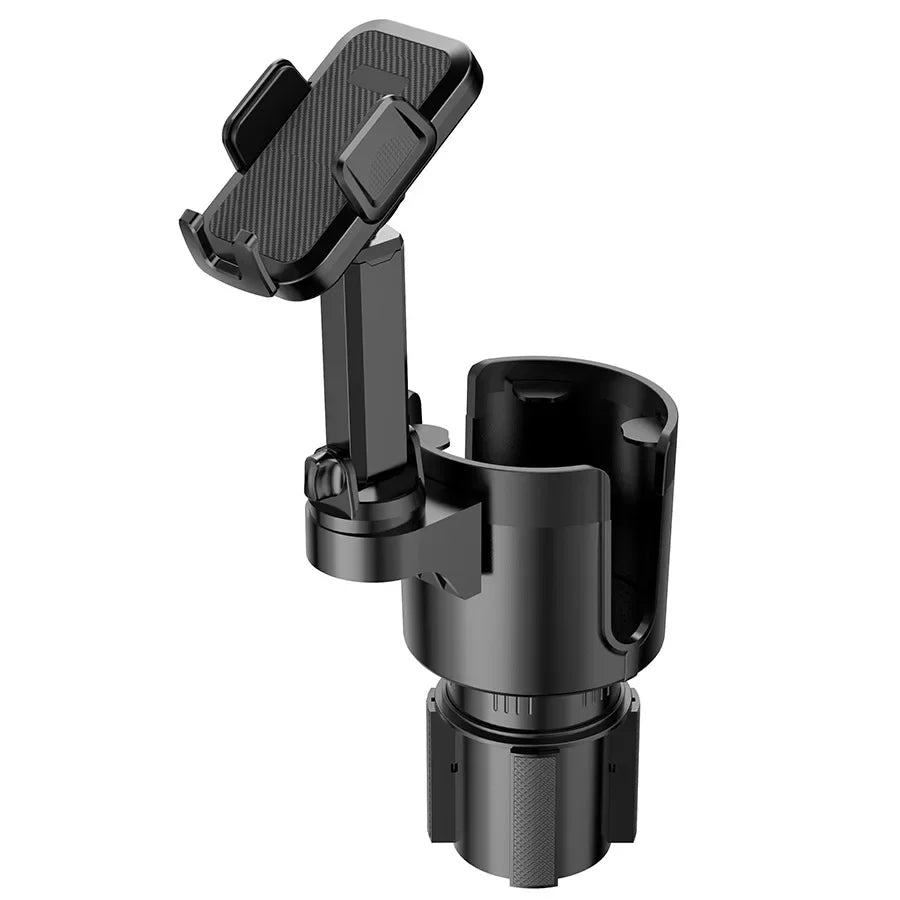 Portavasos para coche con soporte para teléfono móvil, soporte para vasos con rotación de 360, expansor para teléfono inteligente, accesorios interiores para automóvil