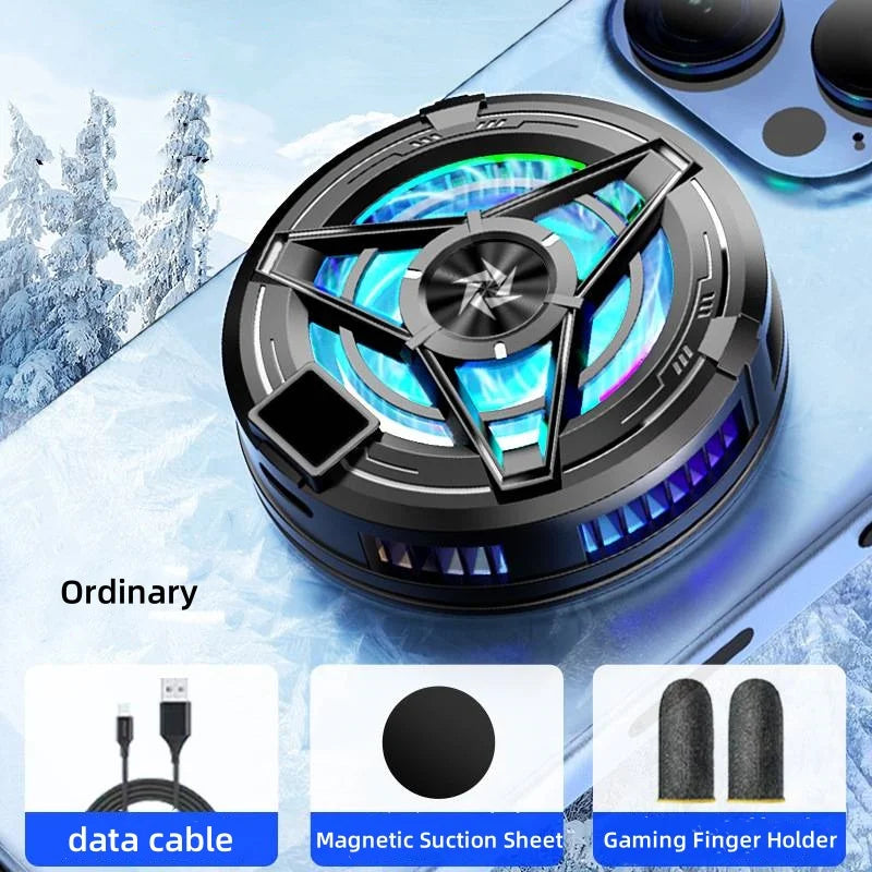 Nuevo Enfriador de teléfonos con pantalla magnética SL17, Enfriador de juegos 2 en 1, ventilador de refrigeración rápido Semiconductor para teléfono IOS y Android-MovilExpressShop
