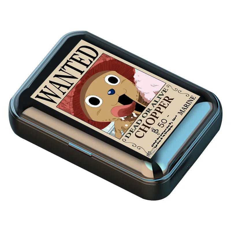 ONE PIECE Luffy Zoro Auriculares inalámbricos con Bluetooth Binaural pequeños en los oídos Anime estéreo bajo TWS auriculares deportivos para teléfono-MovilExpressShop