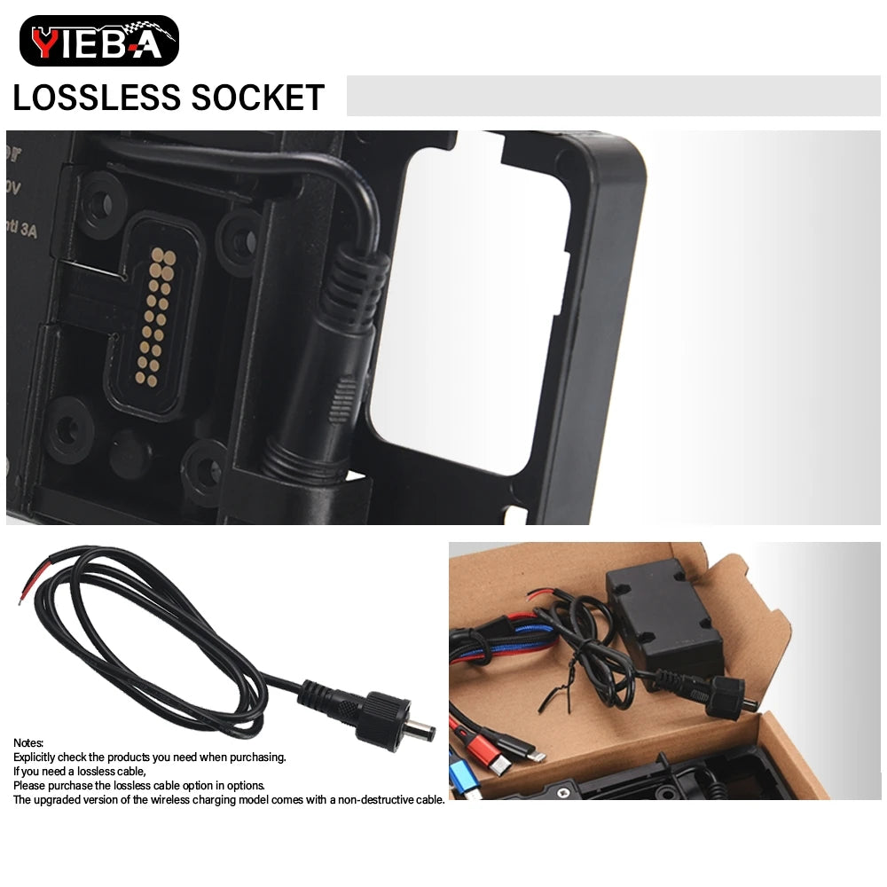 Soporte de navegación GPS para teléfono móvil, USB 20225, soporte de carga inalámbrica para BMW R1200RT 2014 - 2024 2023 R1250RT R 1200 1250 RT