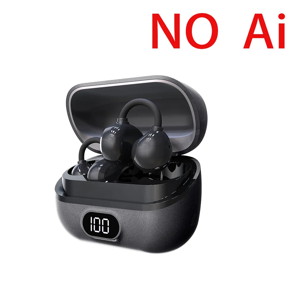 Auriculares con traducción AI en tiempo Real, auriculares con traductor de 144 idiomas, Bluetooth inalámbrico de oreja abierta 40H, auriculares con traducción