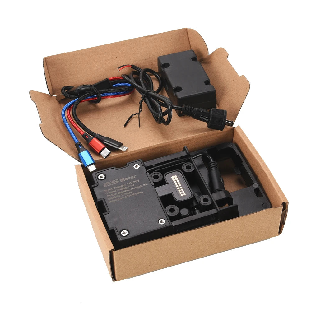 Soporte de navegación GPS para teléfono móvil, USB 20225, soporte de carga inalámbrica para BMW R1200RT 2014 - 2024 2023 R1250RT R 1200 1250 RT