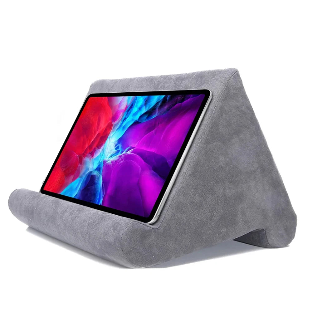 Soporte para tableta con almohada de esponja para IPad, Samsung, Huawei, Xiaomi, soporte para tableta, soporte para teléfono móvil, almohada, soporte de lectura multiángulo