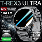 2025 nuevo reloj inteligente GPS 1000Mah batería brújula 10ATM tácticas impermeables linterna deportiva BT llamada reloj inteligente para hombres para xioami