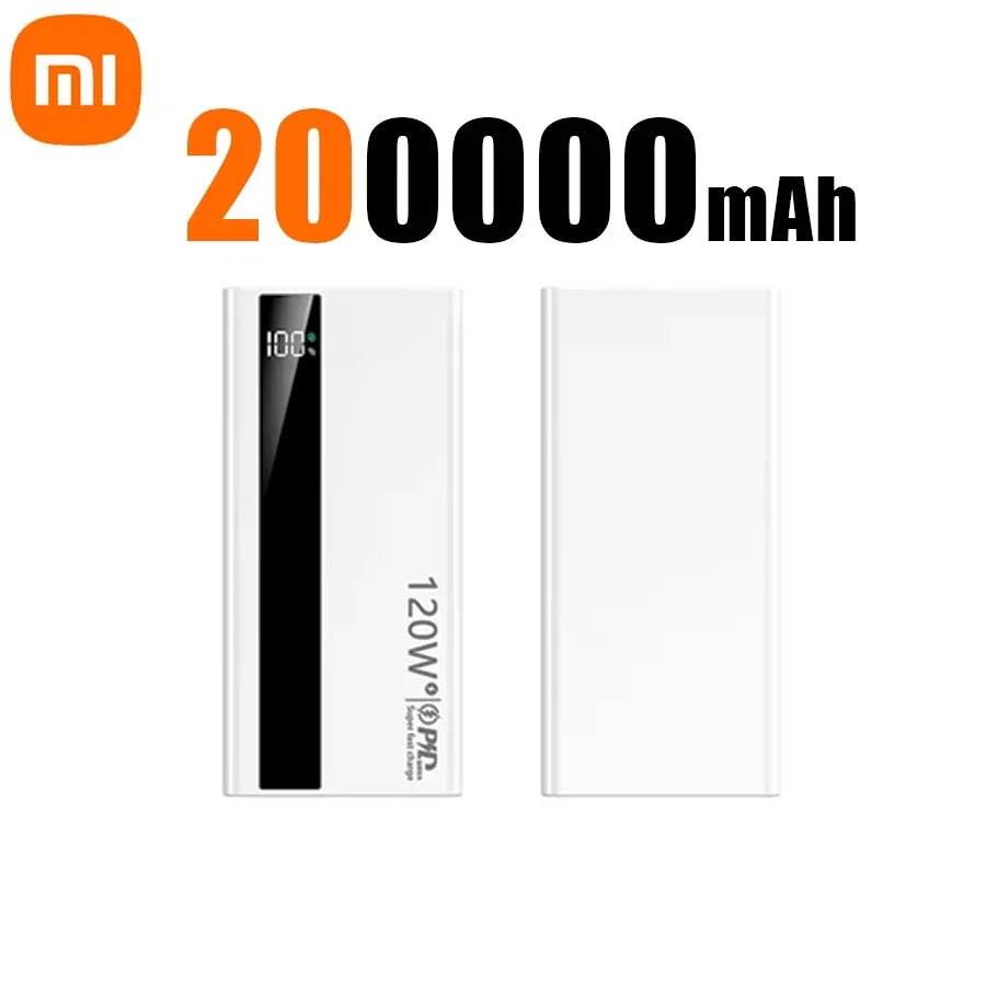 Xiaomi 500000mAh PowerBank de alta capacidad 120W carga súper rápida batería externa portátil Powerbank para Iphone Samsung Huawei