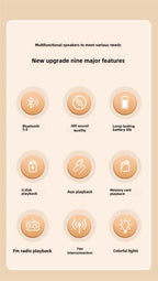 Pikachu Altavoz Bluetooth inalámbrico Altavoz pequeño portátil Subwoofer pesado Mini Bluetooth bajo Subwoofer regalos-MovilExpressShop