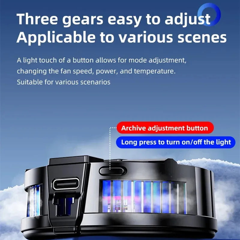 Nuevo TL07 Semiconductor móvil magnético/clip trasero PUBG enfriador 5V/3A ventilador de refrigeración por congelación radiador con pantalla Digital de temperatura-MovilExpressShop