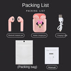 Disney-auriculares inalámbricos Stitzer TWS i7 Mini 2, cascos con Bluetooth 5,0, micrófono, estuche de carga, manos libres, novedad-MovilExpressShop