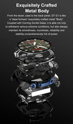 Nuevo reloj inteligente AMOLED con reproductor de vídeo con memoria de 4GB con GPS, mapas sin conexión, reloj inteligente deportivo militar para hombres, pulsera impermeable para nadar de 30m