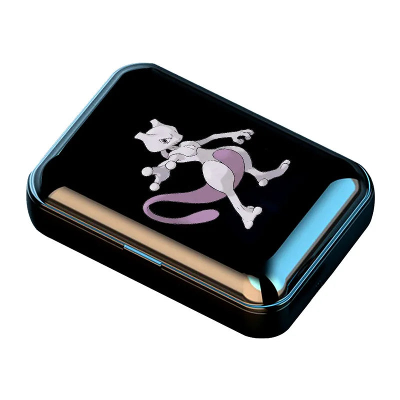 Pokemon Pikachu Auriculares inalámbricos con Bluetooth, Audio envolvente Anime estéreo bajo TWS auriculares deportivos para teléfono-MovilExpressShop