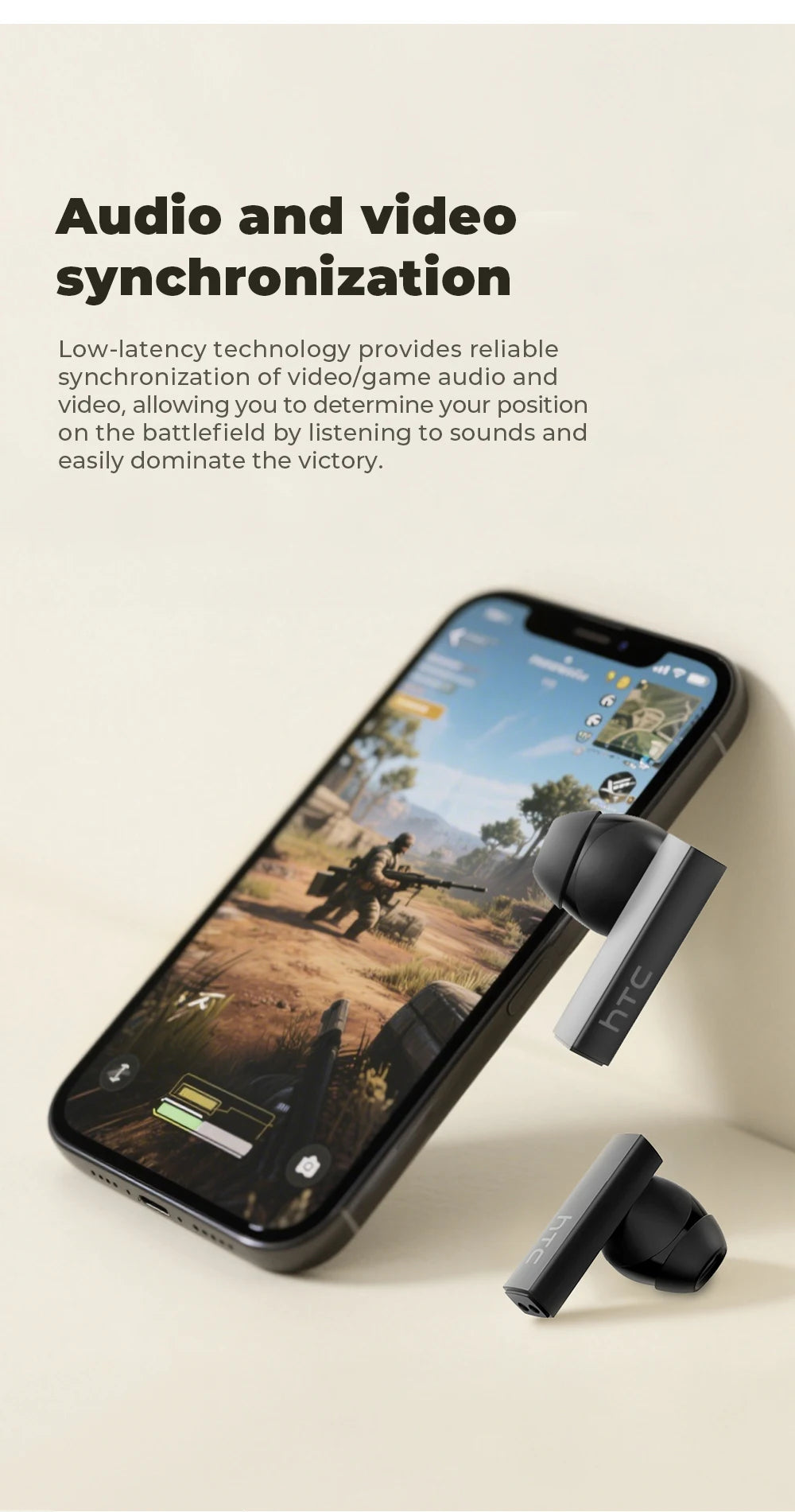 [Pantalla Ultra HD] auriculares HTC NE40 Bluetooth V6 TWS auriculares inalámbricos deportivos traductor AI auricular micrófono de reducción de ruido en la oreja