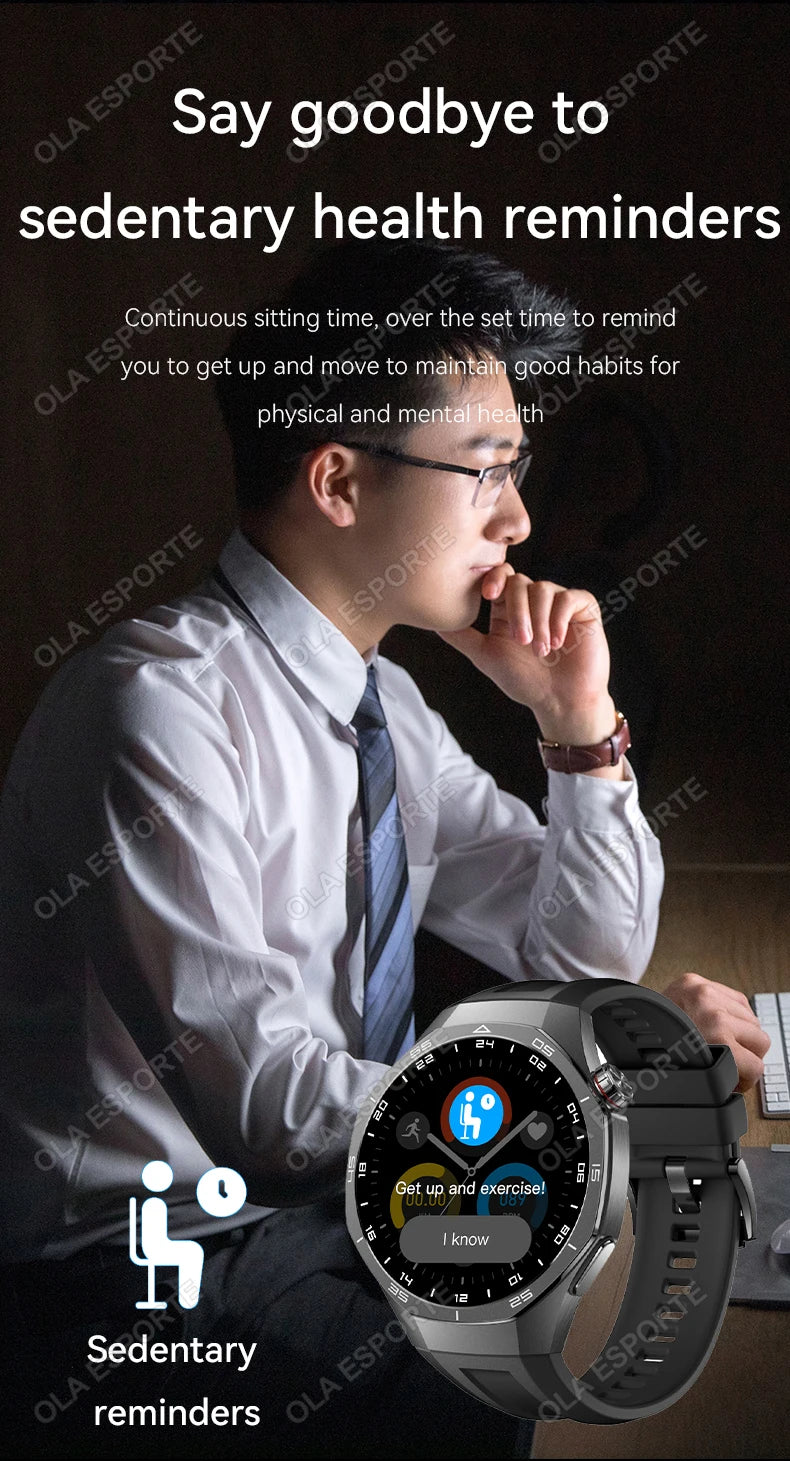 Reloj inteligente GT5 Pro, reloj deportivo GPS para hombres y mujeres, pantalla táctil AMOLED, llamadas telefónicas Bluetooth, reloj inteligente de pulsera resistente al agua para Fitness