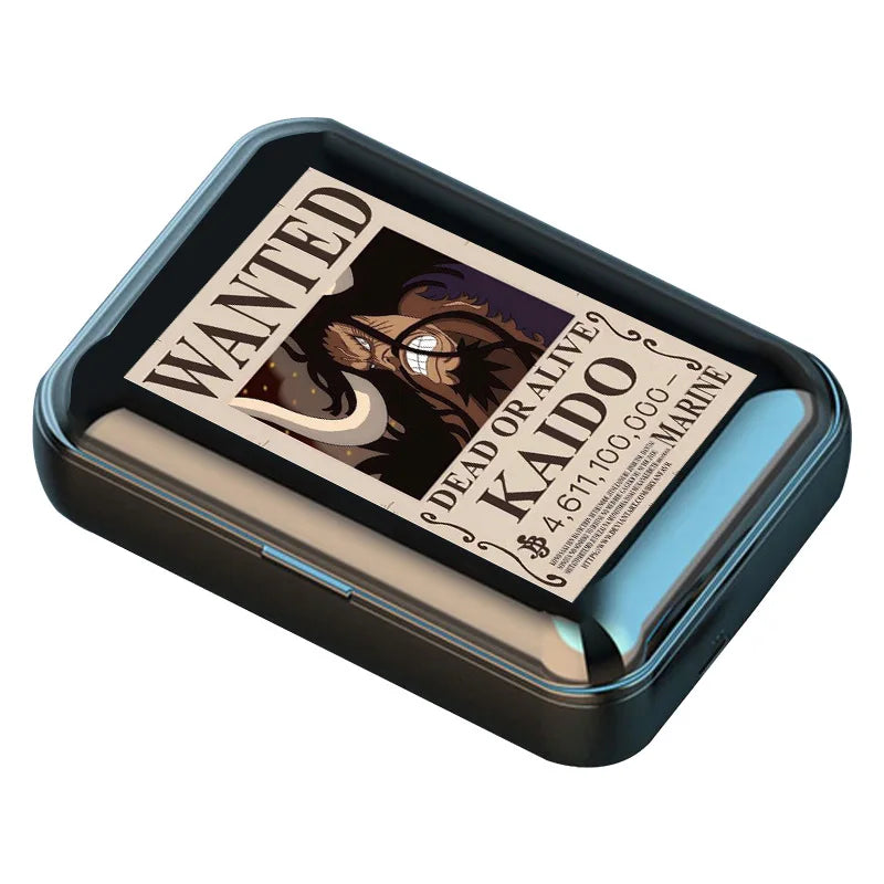 ONE PIECE Luffy Zoro Auriculares inalámbricos con Bluetooth Binaural pequeños en los oídos Anime estéreo bajo TWS auriculares deportivos para teléfono-MovilExpressShop