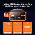 Xiaomi-Banco de energía Solar de 200000mAh, Cables integrados de gran capacidad, batería externa, luz LED, Banco de energía para iPhone, Huawei y Xiaomi-MovilExpressShop