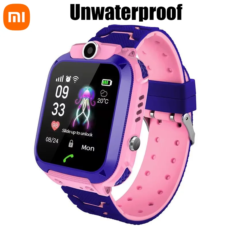 Xiaomi niños 5G reloj inteligente SOS ubicación GPS tarjeta Sim llamada niño reloj inteligente cámara impermeable niños niñas regalo para IOS Android