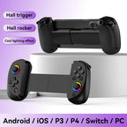Controlador de juego de estiramiento para teléfono móvil D9, inalámbrico, Bluetooth, PC, tableta para Switch/PS3/PS4, controlador somatosensorial de doble salón-MovilExpressShop