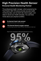 Nuevo reloj inteligente AMOLED con reproductor de vídeo con memoria de 4GB con GPS, mapas sin conexión, reloj inteligente deportivo militar para hombres, pulsera impermeable para nadar de 30m