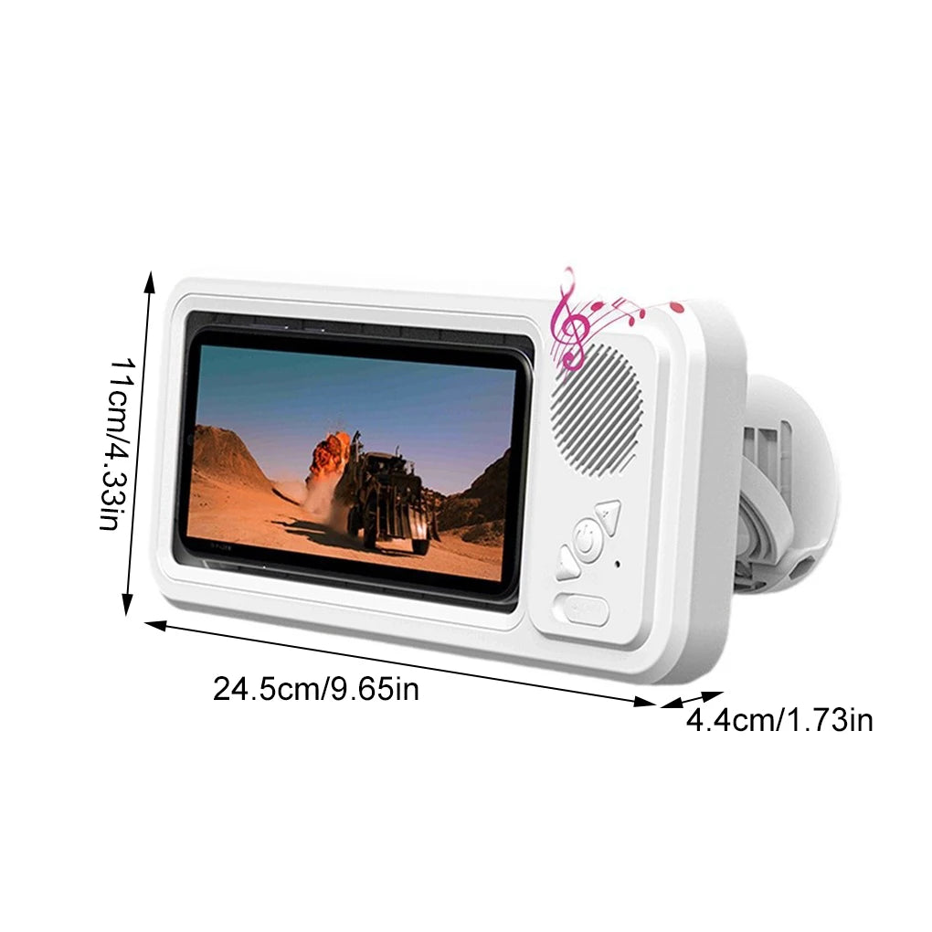 Soporte para teléfono de ducha con Altavoz Bluetooth IPX4, resistente al agua, antiniebla, pantalla táctil, soporte para teléfono de montaje en pared para ducha y baño 
 ?-MovilExpressShop