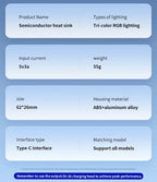 Nuevo TL07 Semiconductor móvil magnético/clip trasero PUBG enfriador 5V/3A ventilador de refrigeración por congelación radiador con pantalla Digital de temperatura-MovilExpressShop